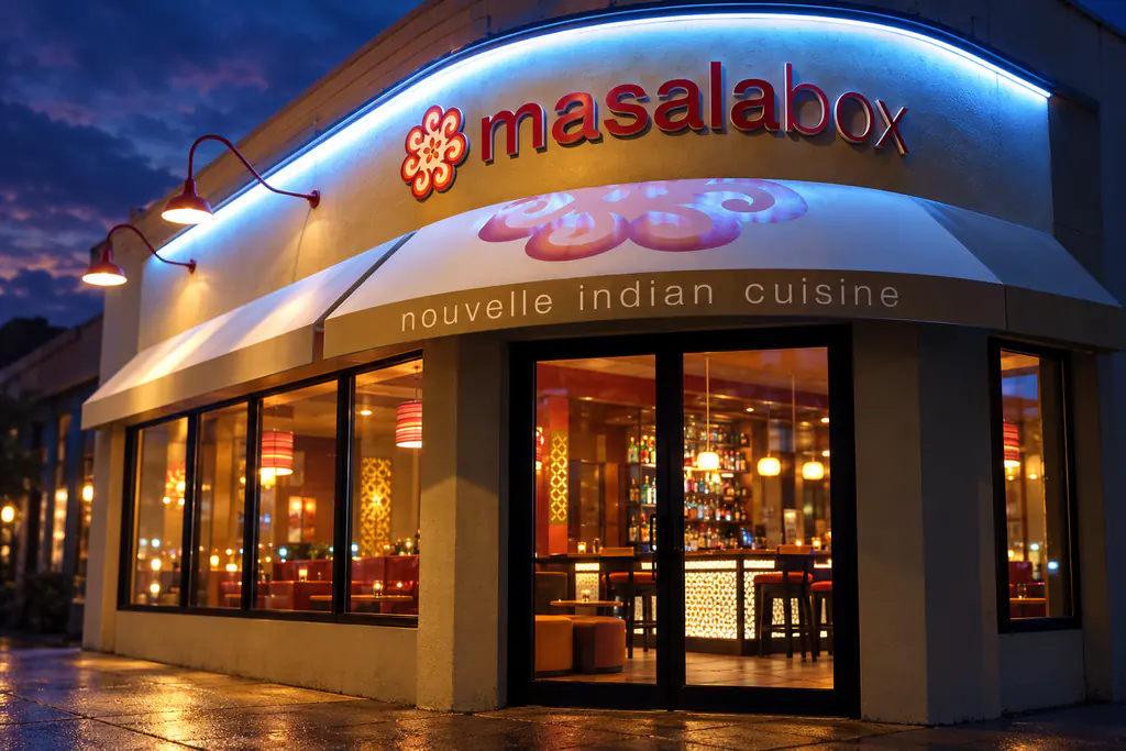 Illustrative Masala Box storefront