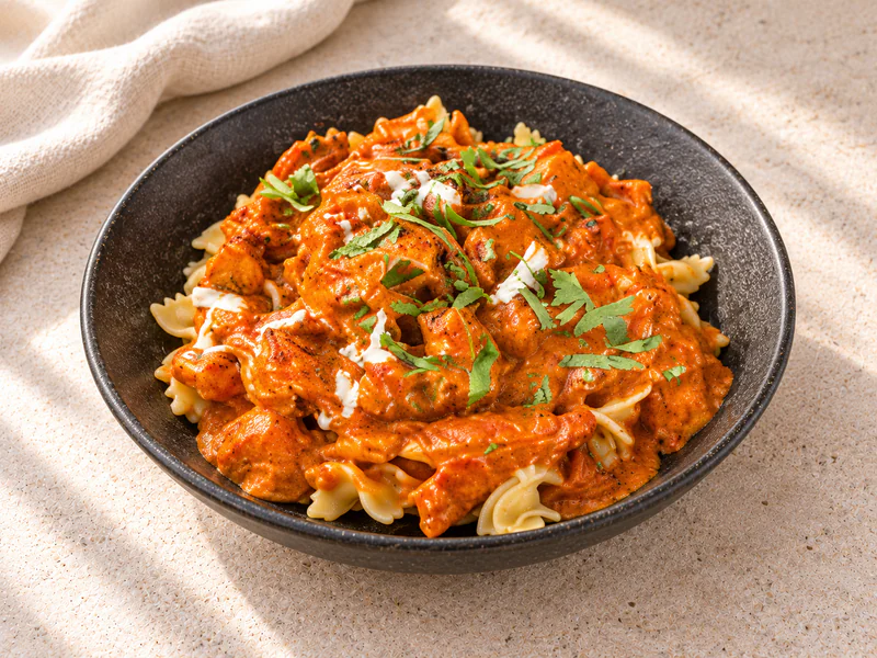 Butter Chicken Pasta Bowl