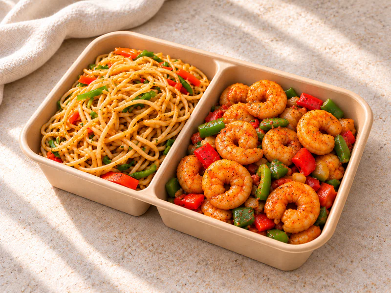 Shrimp & Noodles Bento
